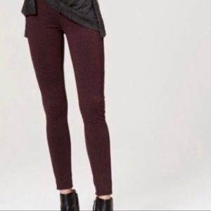 Ann Taylor Loft Burgundy Maternity Leggings